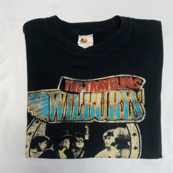Traveling Wilburys sessions black Band Tee Size Medium - Picture 7 of 7